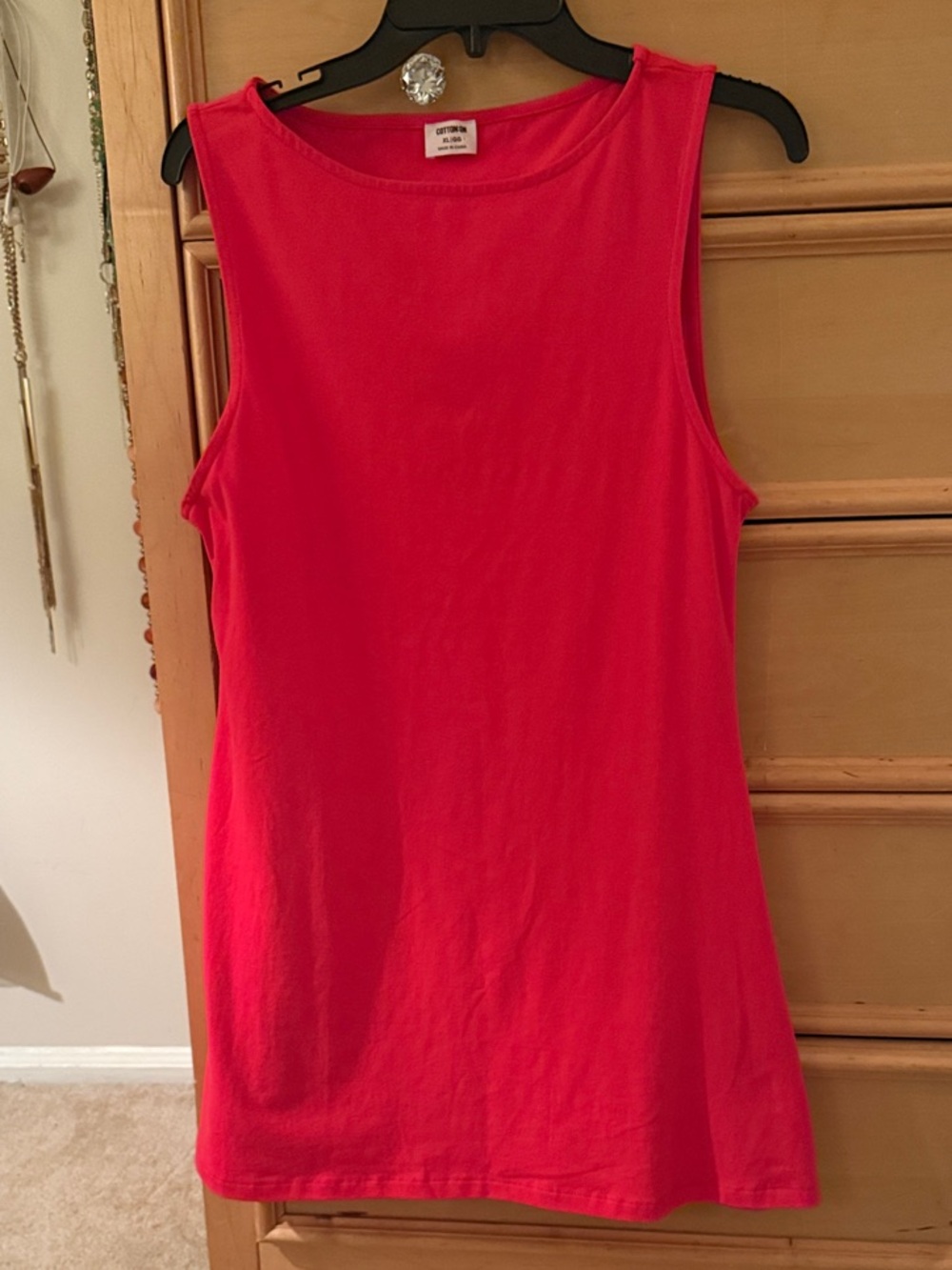 Cotton On Bright Red Sleeveless Aline dress
